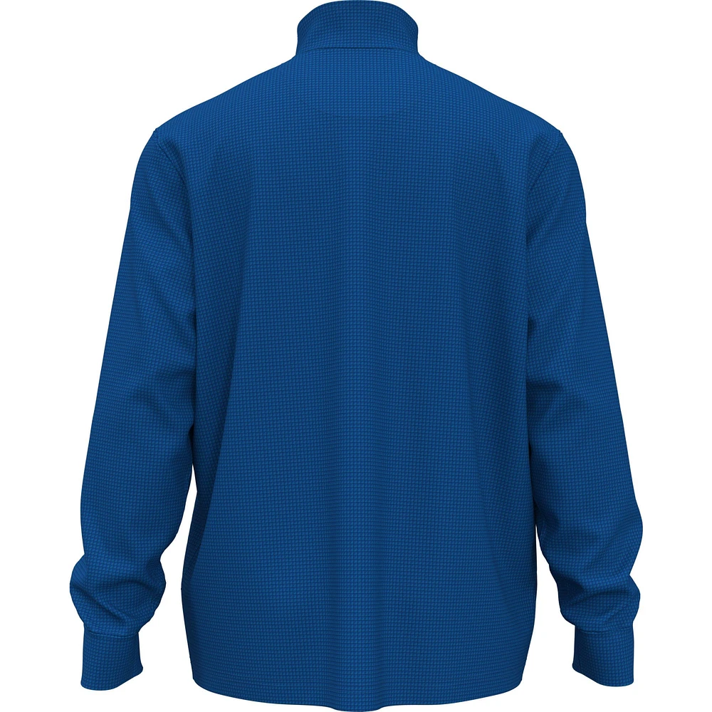 Callaway Men's Waffle 1/4 Zip Long Sleeve Polo T Shirt