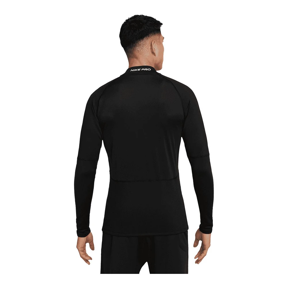 Nike Men's Pro Warm Long Sleeve Mock Shirt