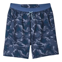 FWD Men's Push 7 Inch Unlined Printed Shorts