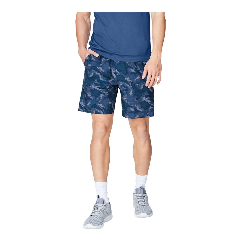 FWD Men's Push 7 Inch Unlined Printed Shorts