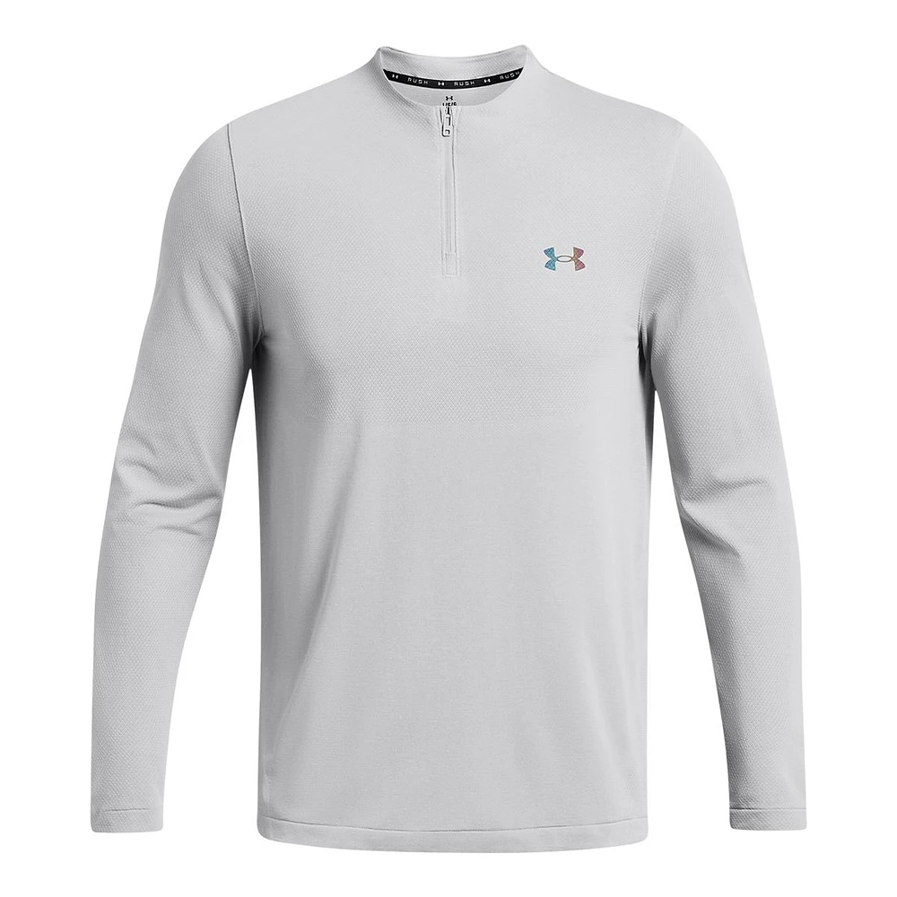 Under Armour Men's Rush Seamless 1/4 Zip Long Sleeve Top