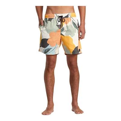 RVCA Men's Perry Elastic 17 Inch Volley Shorts