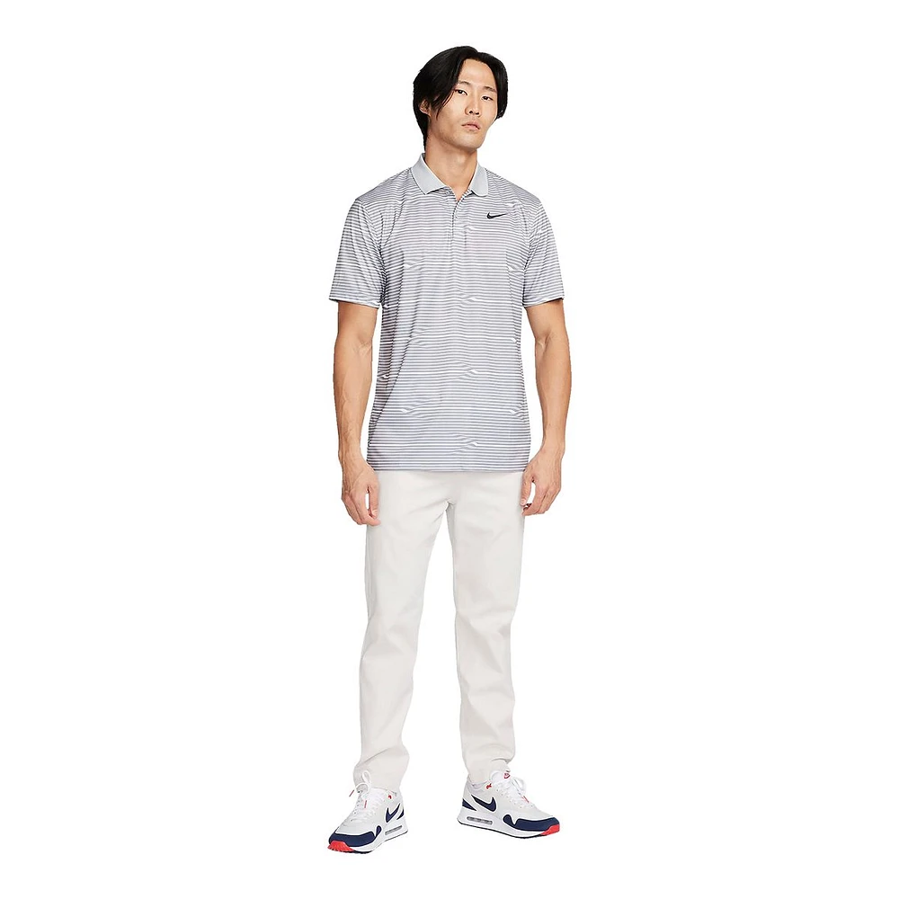 Nike Men's Dri-FIT Victory + Ripple Golf Polo T Shirt