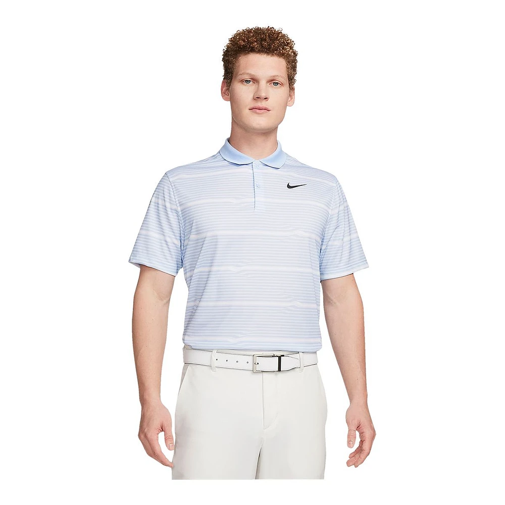 Nike Men's Dri-FIT Victory + Ripple Golf Polo T Shirt