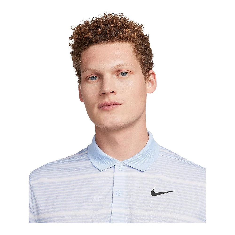 Nike Men's Dri-FIT Victory + Ripple Golf Polo T Shirt