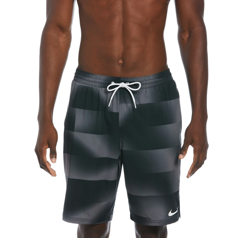 Nike Men's Water Stripe 9 Inch Compression Volley Shorts