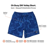 SAXX Men's Oh Buoy 7 Inch 2 1 Volley Shorts