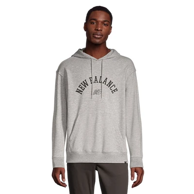 New Balance Men's French Terry Big Logo Pullover Hoodie