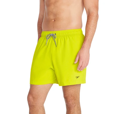 Speedo Men's 16 Inch Roofer Solid Swim Shorts