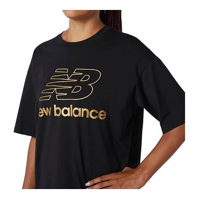 New Balance Women's Sporstwear Athletic Village Short Sleeve T Shirt