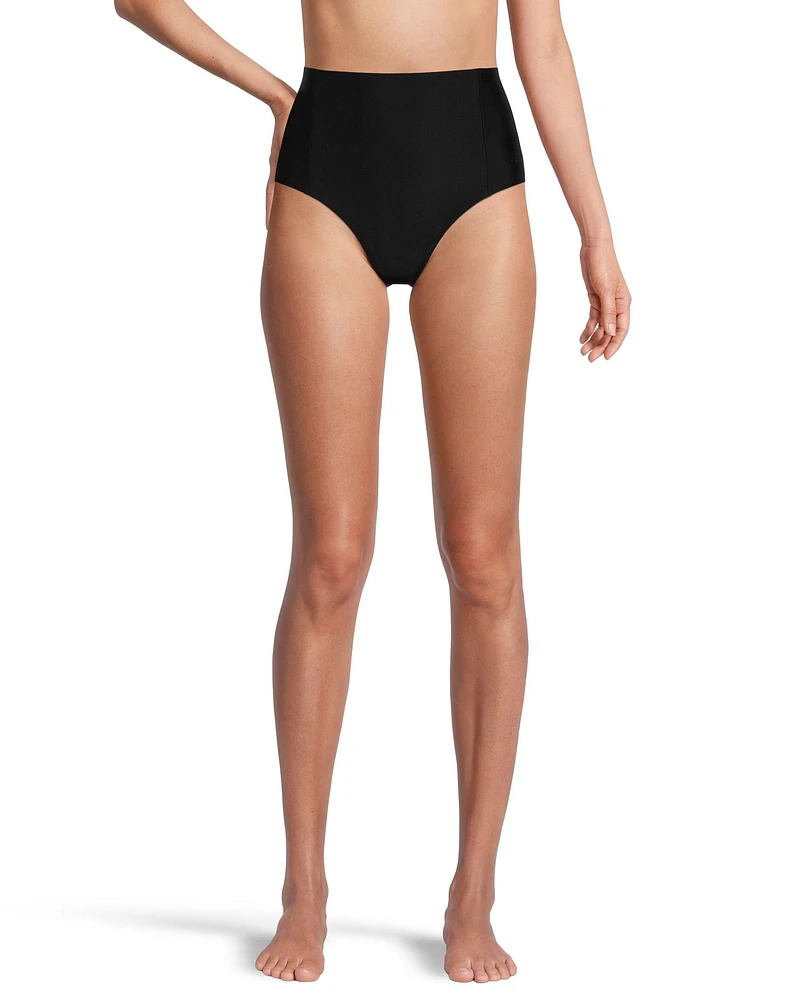 adidas Women's X-Shape High Waisted Swimsuit Bikini Bottom, Beach