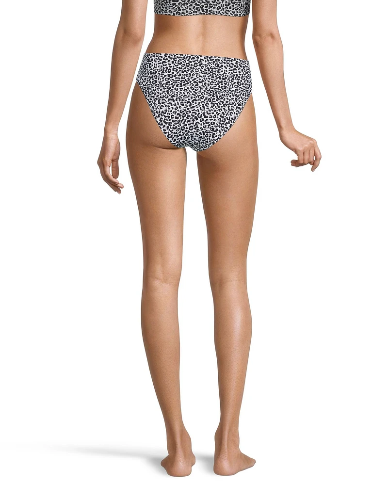 Ripzone Women's Crystal High Waisted Swimsuit Bikini Bottom, Beach