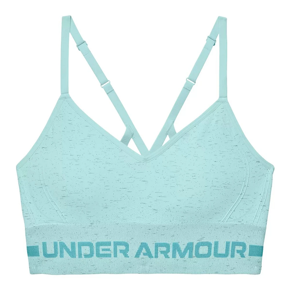 Under Armour Women's Training Seamless Low Long Heather Sports Bra