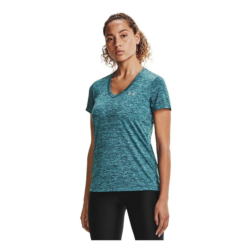 Under Armour Women's Tech Twist V-Neck T Shirt