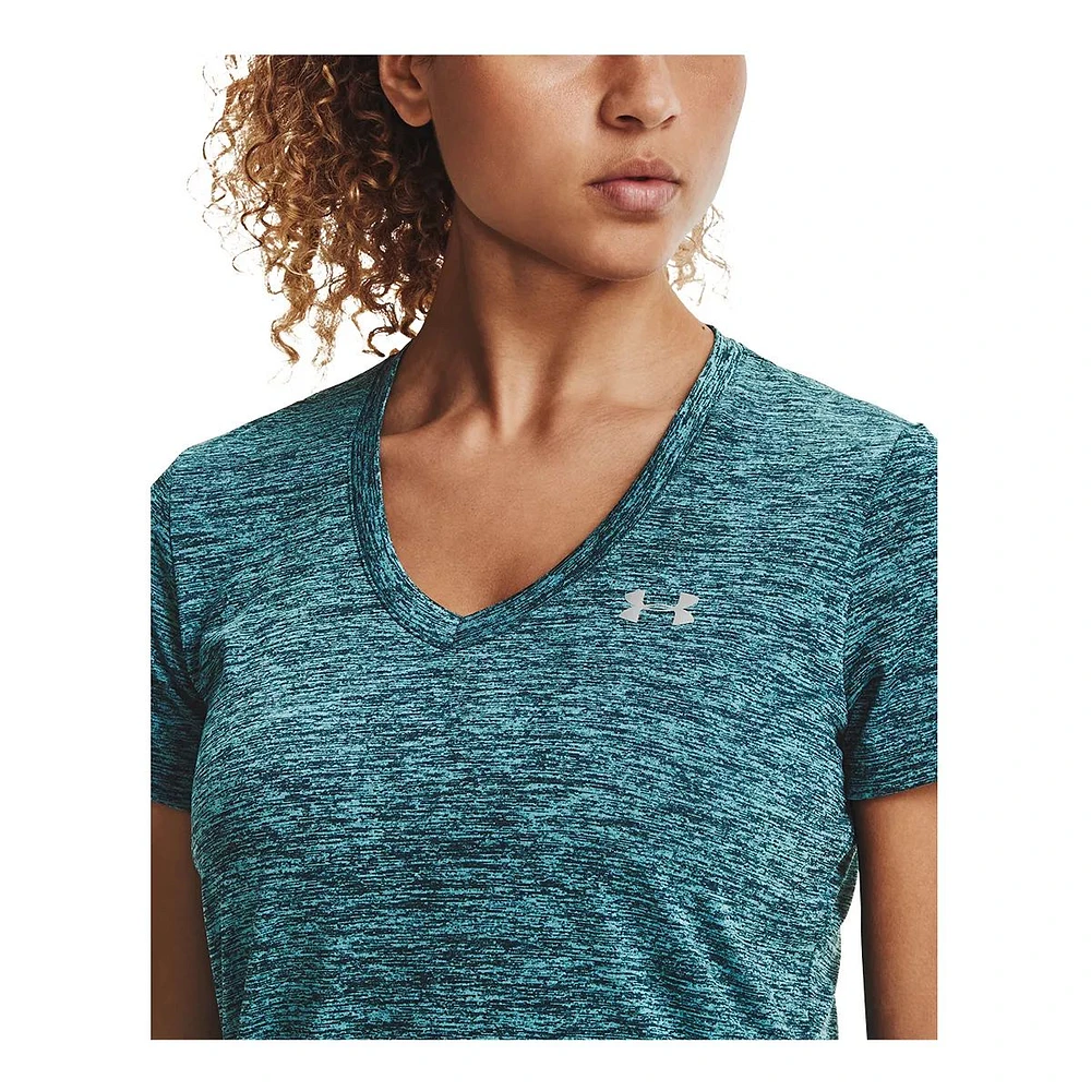 Under Armour Women's Tech Twist V-Neck T Shirt