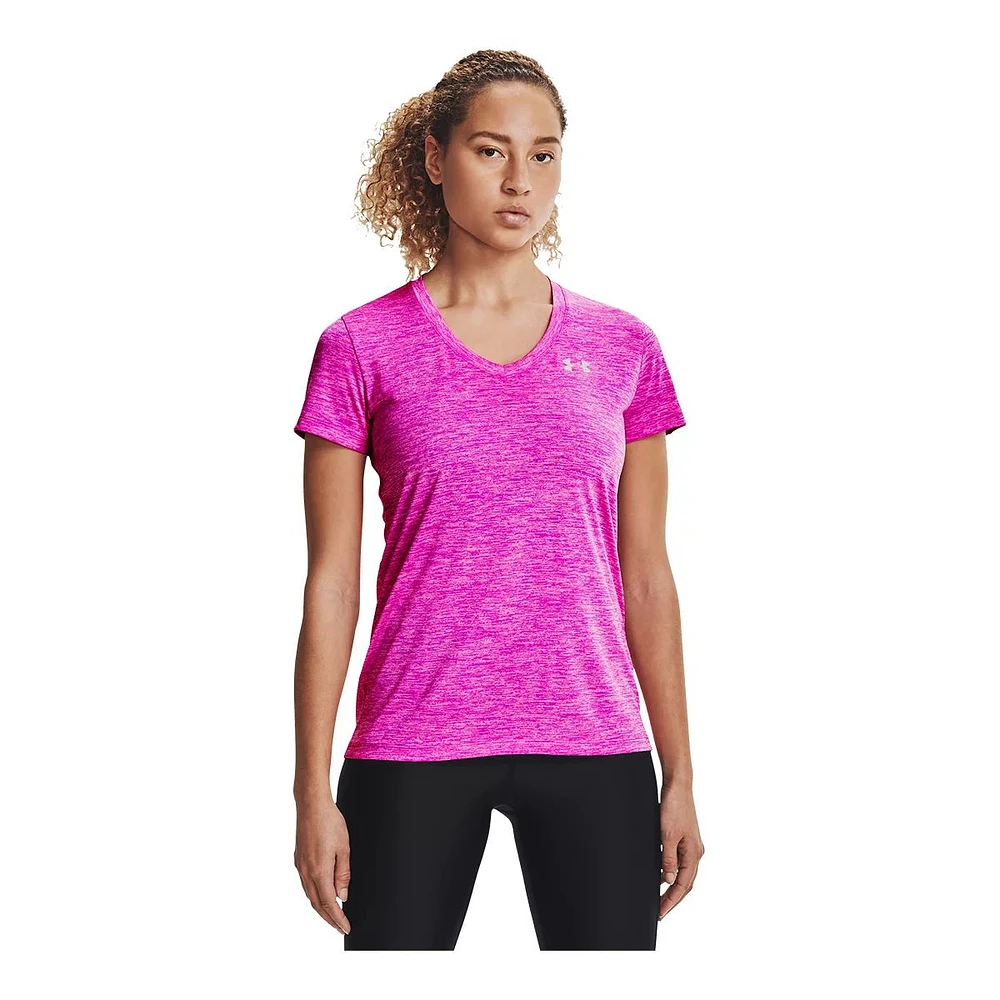 Under Armour Women's Tech Twist V-Neck T Shirt