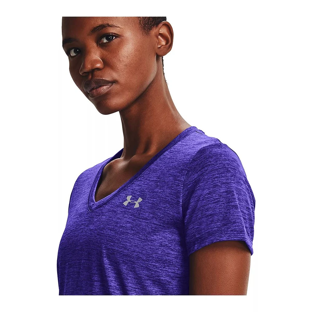 Under Armour Women's Tech Twist V-Neck T Shirt