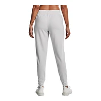 Under Armour Women's Rival Terry Taped Pants, Casual, Lounge, Stretch,