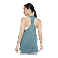 Nike Women's Yoga Layer Tank Top, Standard Fit, Sleeveless, Dri-FIT, Sports