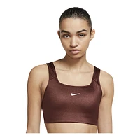 Nike Women's Swoosh Shine Sports Bra, Low Impact, Padded