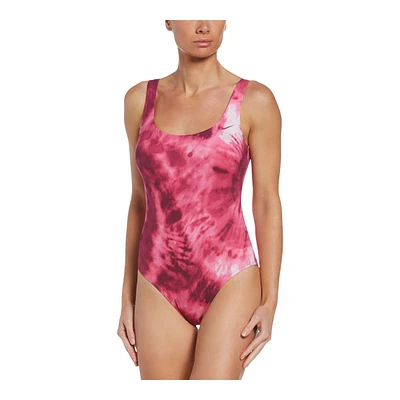 Nike Women's Tie Dye U-Back One Piece Swimsuit/Bathing Suit, Sport