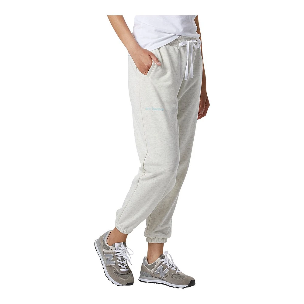 New Balance Women's Essential Pure Fleece Sweatpants, Casual, Mid Rise