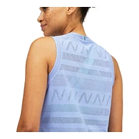 New Balance Women's Run Q Speed Jaquard Tank Top, Fitted Fit, Sleeveless, Sports