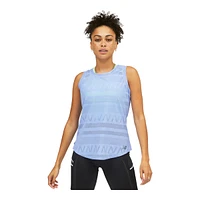 New Balance Women's Run Q Speed Jaquard Tank Top, Fitted Fit, Sleeveless, Sports