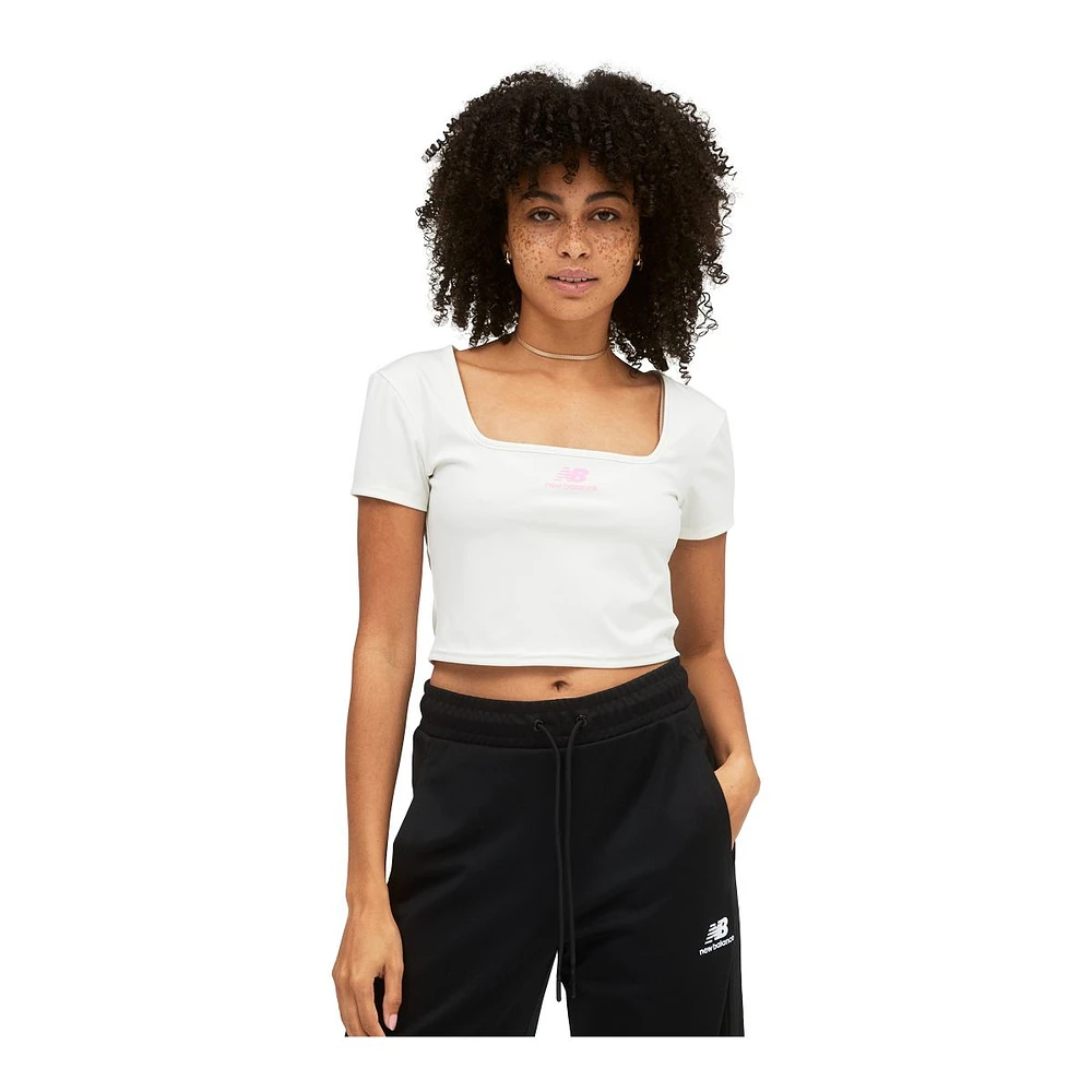 New Balance Women's Athletics Slim Crop T Shirt