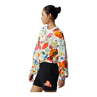 New Balance Women's Super Bloom Crewneck Running Sweatshirt, Oversized