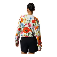 New Balance Women's Super Bloom Crewneck Running Sweatshirt, Oversized