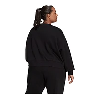 adidas Originals Women's Fleece Sweatshirt, Relaxed Fit