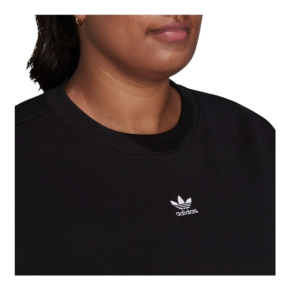 adidas Originals Women's Fleece Sweatshirt, Relaxed Fit