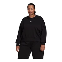 adidas Originals Women's Fleece Sweatshirt, Relaxed Fit