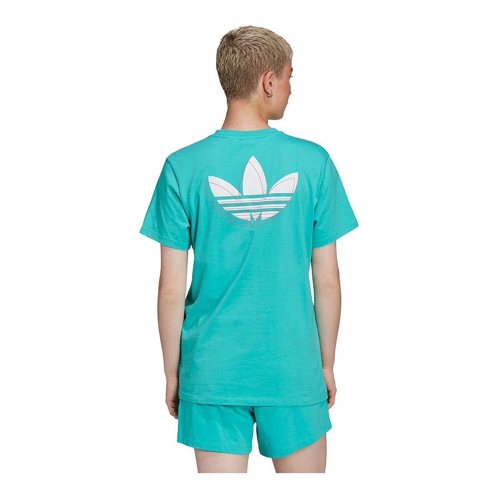 adidas Originals Women's Cotton Basketball T Shirt, Oversized