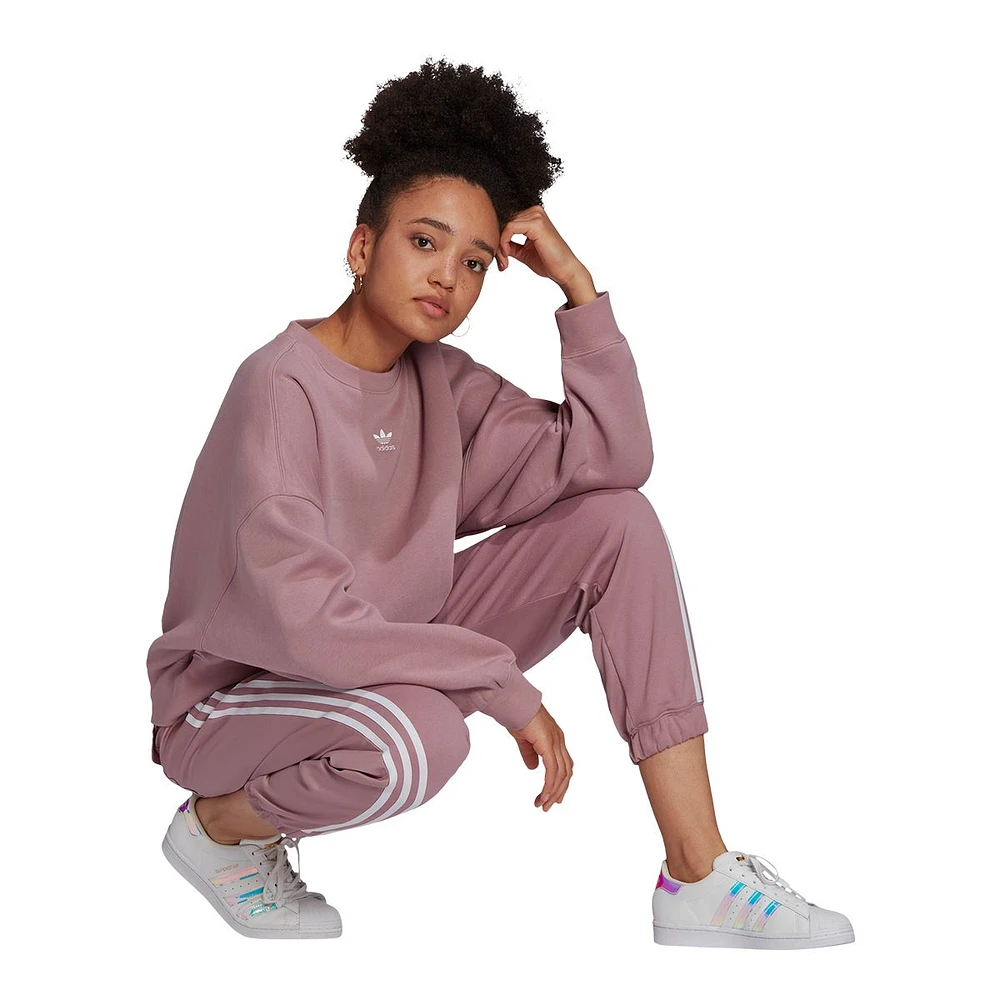 adidas Originals Women's Fleece Sweatshirt, Relaxed Fit