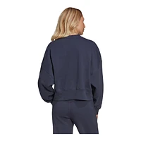 adidas Originals Women's Fleece Sweatshirt, Relaxed Fit