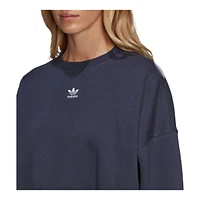 adidas Originals Women's Fleece Sweatshirt, Relaxed Fit