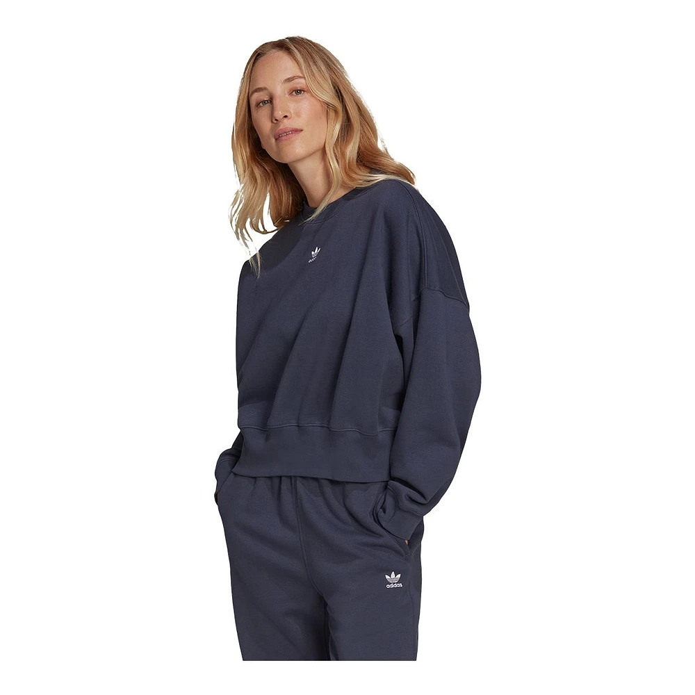 adidas Originals Women's Fleece Sweatshirt, Relaxed Fit