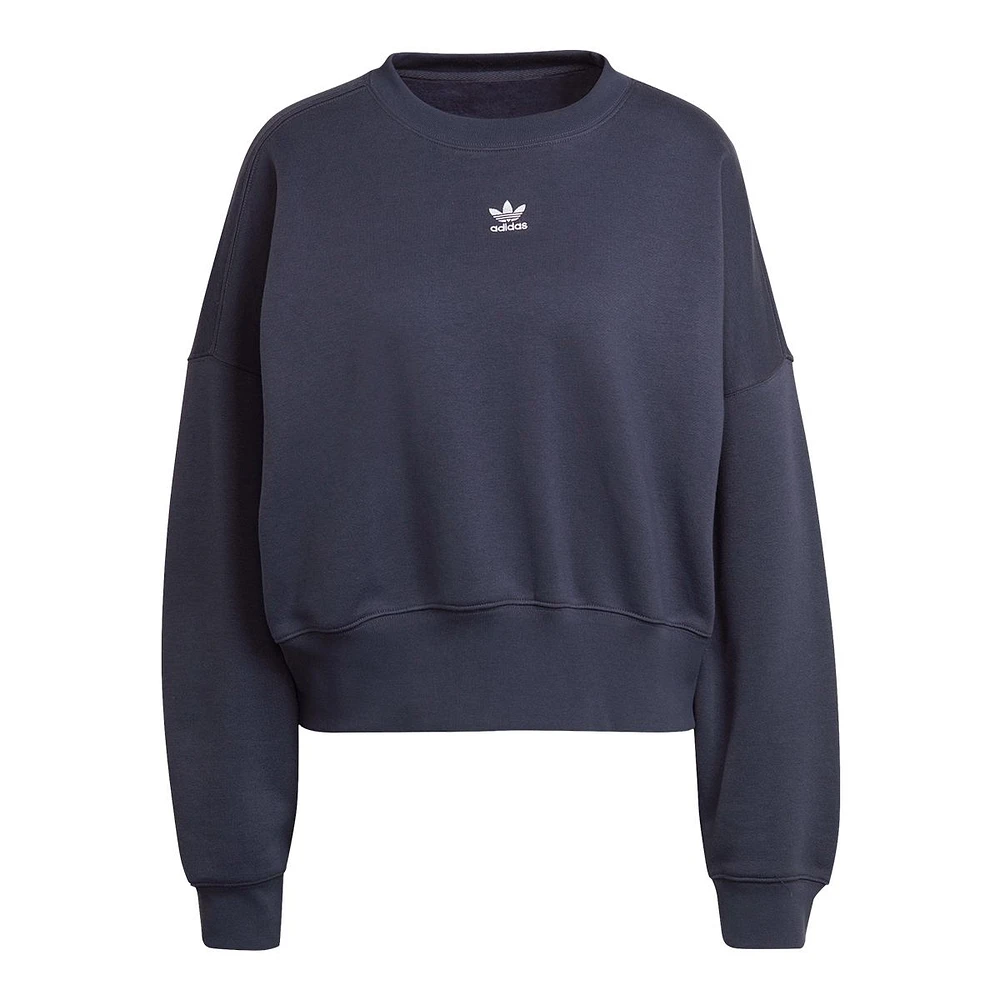 adidas Originals Women's Fleece Sweatshirt, Relaxed Fit