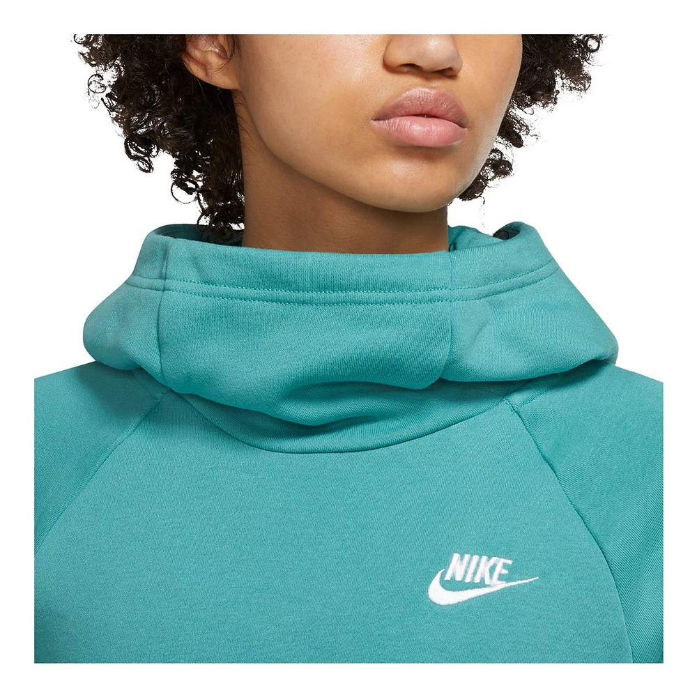 Nike Women's Essential Funnel-Neck Pullover Hoodie, Fleece, Kangaroo Pocket