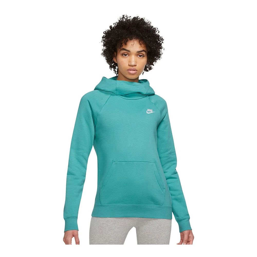 Nike Women's Essential Funnel-Neck Pullover Hoodie, Fleece, Kangaroo Pocket