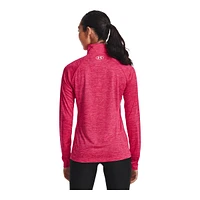 Under Armour Women's Tech Twist Long Sleeve Half Zip Training Shirt, Quick Dry