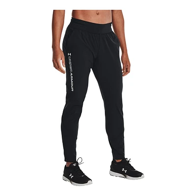 Under Armour Women's Run Outrun The Rain Pants, Running, Training, Fitted, Reflective