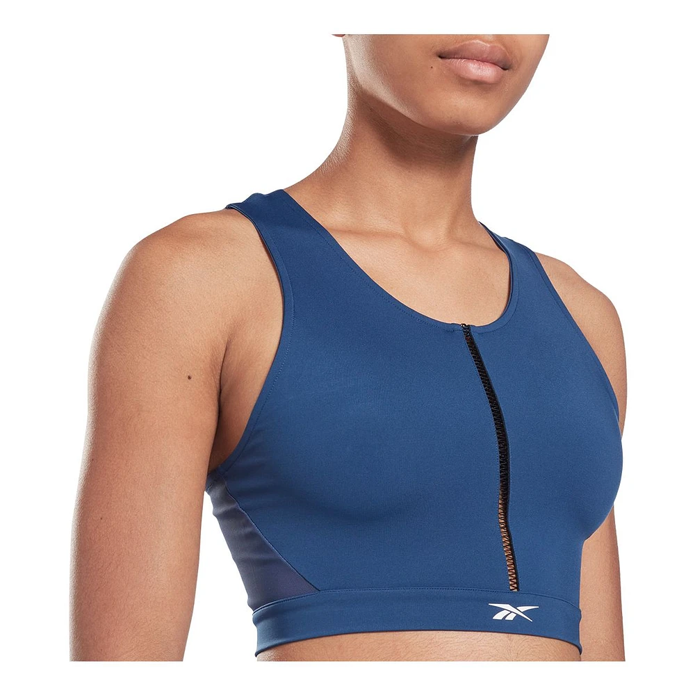 Reebok Women's Studio Lux Perform Crop Tank Top, Sleeveless, Sports