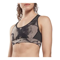 Reebok Women's Studio Lux Sports Bra, Medium Impact, Removable Pads