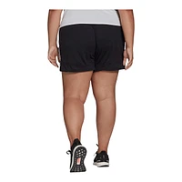 adidas Women's Plus 3-Stripe Pacer Knit Shorts