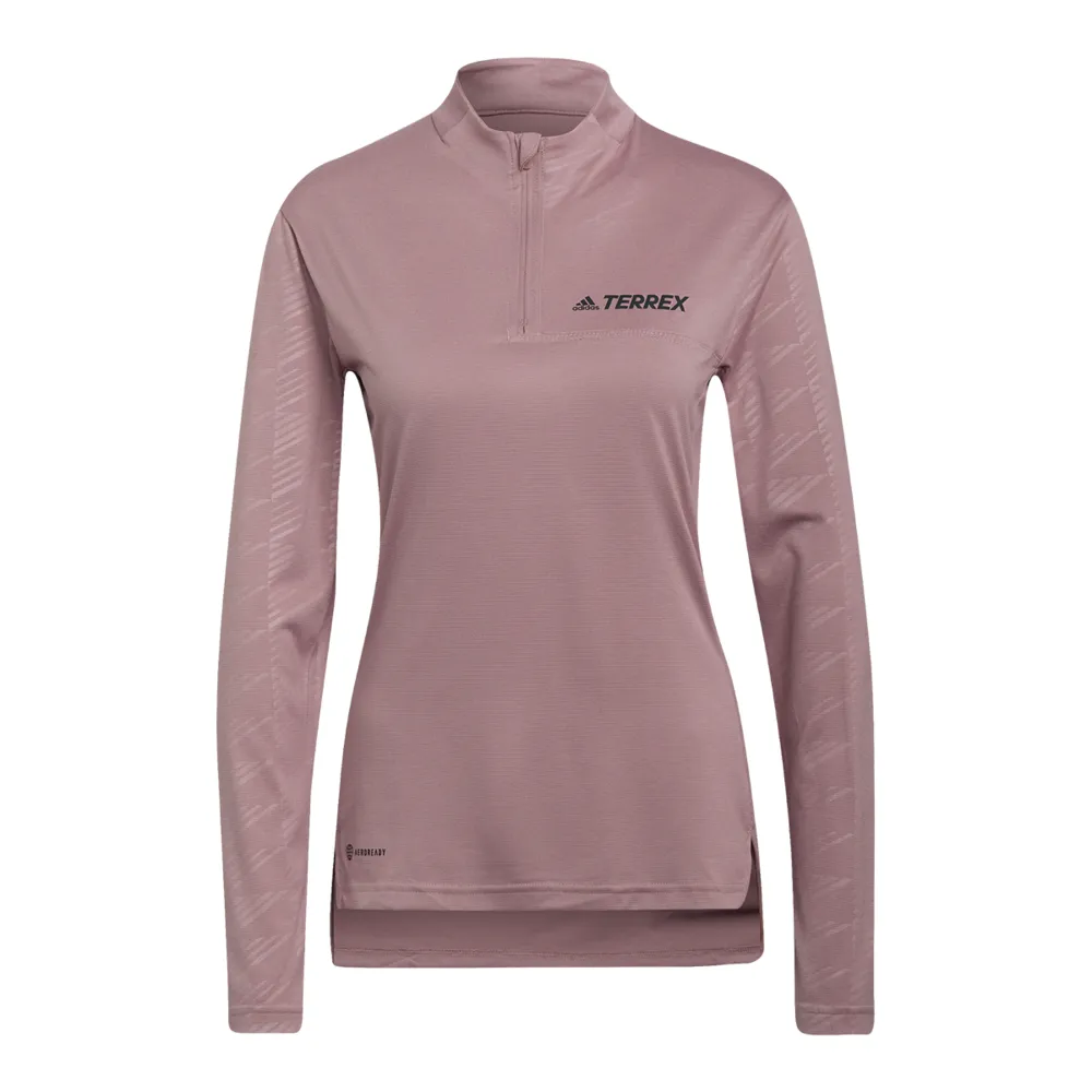 adidas Women's MT Long Sleeve Half Zip Shirt