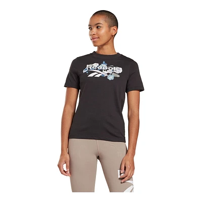 Reebok Women's Floral Cotton T Shirt