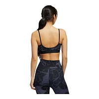 adidas Women's Studio Adjustable Sports Bra, Low Impact, Yoga